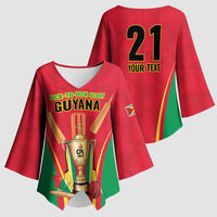 Custom Guyana Victory Run 2025 Kimono Sleeve Blouse Caribbean Cricket Supporter Amazon Warriors - Wonder Print Shop