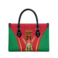 Custom Guyana Victory Run 2025 Leather Bag Caribbean Cricket Supporter Amazon Warriors - Wonder Print Shop