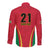 Custom Guyana Victory Run 2025 Long Sleeve Button Shirt Caribbean Cricket Supporter Amazon Warriors - Wonder Print Shop