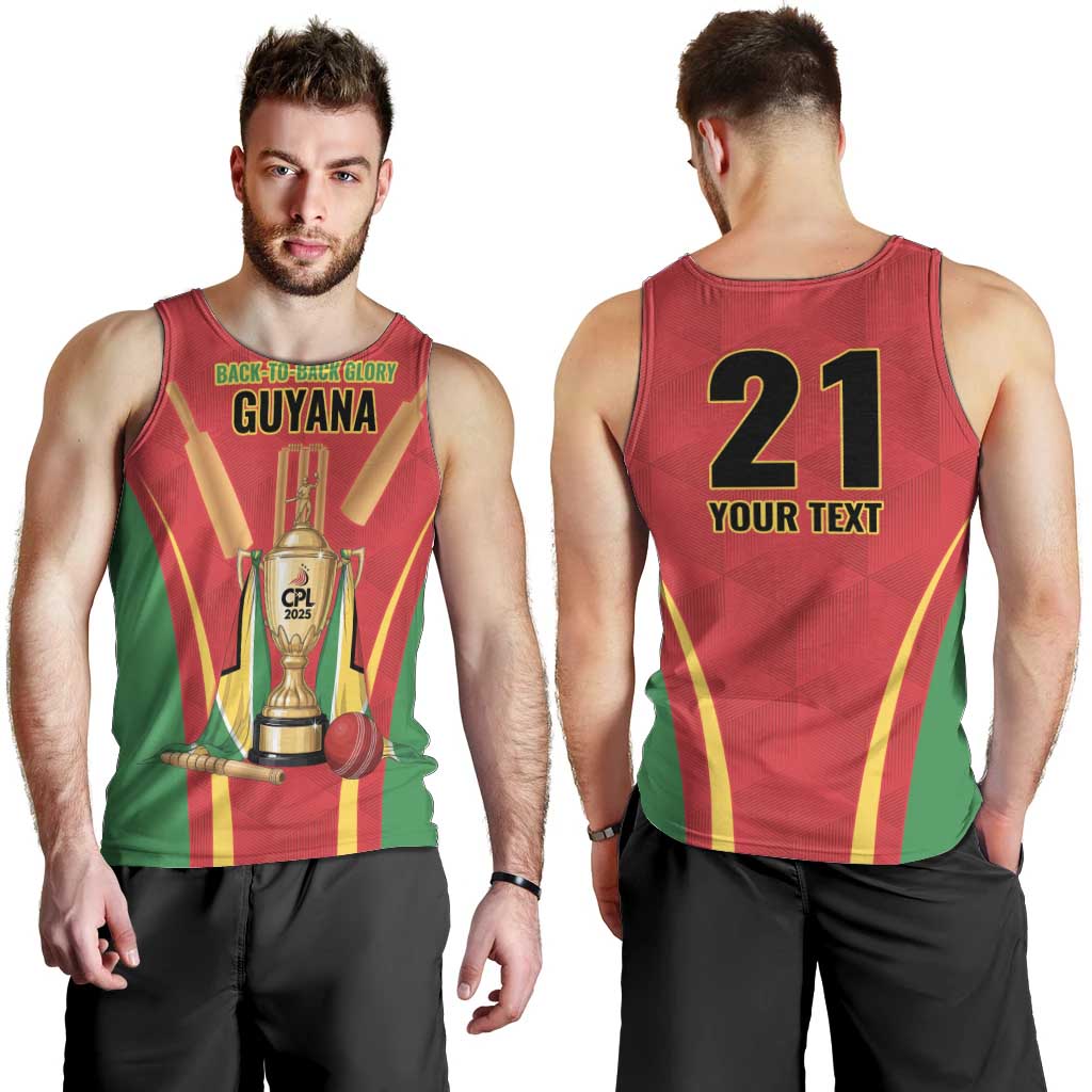 Custom Guyana Victory Run 2025 Men Tank Top Caribbean Cricket Supporter Amazon Warriors - Wonder Print Shop