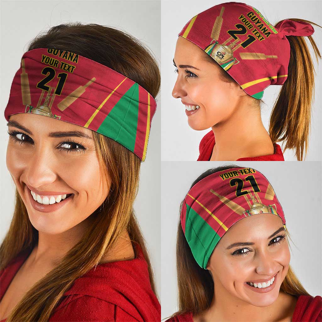 Custom Guyana Victory Run 2025 Neck Gaiter Caribbean Cricket Supporter Amazon Warriors - Wonder Print Shop
