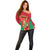 Custom Guyana Victory Run 2025 Off Shoulder Sweater Caribbean Cricket Supporter Amazon Warriors - Wonder Print Shop