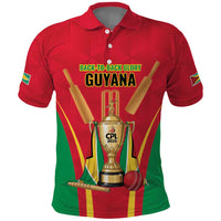 Custom Guyana Victory Run 2025 Polo Shirt Caribbean Cricket Supporter Amazon Warriors - Wonder Print Shop