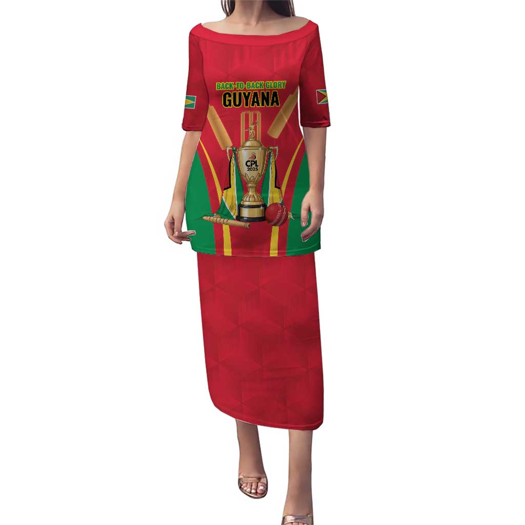 Custom Guyana Victory Run 2025 Puletasi Caribbean Cricket Supporter Amazon Warriors - Wonder Print Shop