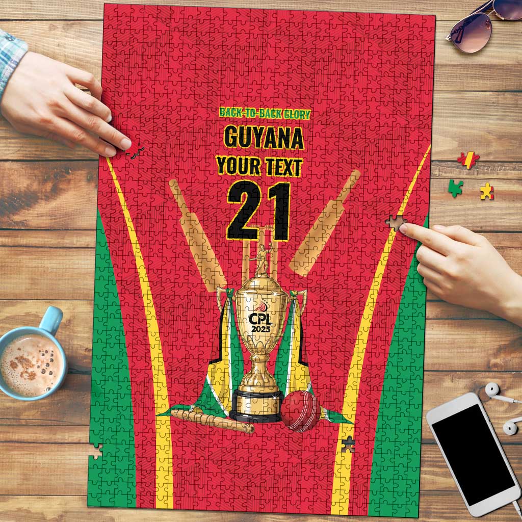 Custom Guyana Victory Run 2025 Puzzle Caribbean Cricket Supporter Amazon Warriors - Wonder Print Shop