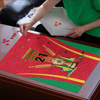 Custom Guyana Victory Run 2025 Puzzle Caribbean Cricket Supporter Amazon Warriors - Wonder Print Shop