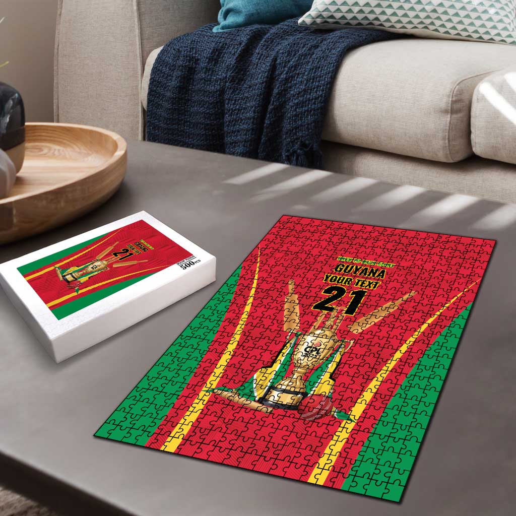 Custom Guyana Victory Run 2025 Puzzle Caribbean Cricket Supporter Amazon Warriors - Wonder Print Shop