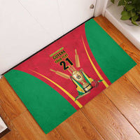 Custom Guyana Victory Run 2025 Rubber Doormat Caribbean Cricket Supporter Amazon Warriors - Wonder Print Shop