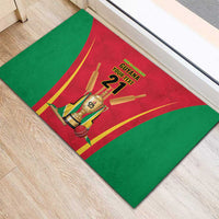 Custom Guyana Victory Run 2025 Rubber Doormat Caribbean Cricket Supporter Amazon Warriors - Wonder Print Shop