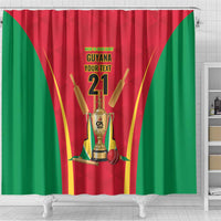 Custom Guyana Victory Run 2025 Shower Curtain Caribbean Cricket Supporter Amazon Warriors - Wonder Print Shop