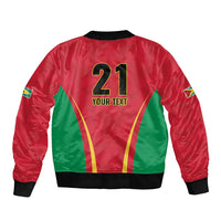 Custom Guyana Victory Run 2025 Sleeve Zip Bomber Jacket Caribbean Cricket Supporter Amazon Warriors - Wonder Print Shop