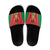 Custom Guyana Victory Run 2025 Slide Sandals Caribbean Cricket Supporter Amazon Warriors - Wonder Print Shop