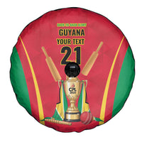 Custom Guyana Victory Run 2025 Spare Tire Cover Caribbean Cricket Supporter Amazon Warriors - Wonder Print Shop