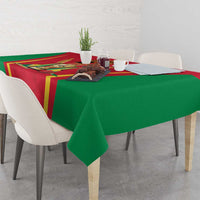Custom Guyana Victory Run 2025 Tablecloth Caribbean Cricket Supporter Amazon Warriors - Wonder Print Shop