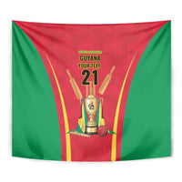 Custom Guyana Victory Run 2025 Tapestry Caribbean Cricket Supporter Amazon Warriors - Wonder Print Shop