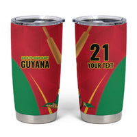 Custom Guyana Victory Run 2025 Tumbler Cup Caribbean Cricket Supporter Amazon Warriors - Wonder Print Shop
