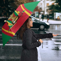 Custom Guyana Victory Run 2025 Umbrella Caribbean Cricket Supporter Amazon Warriors - Wonder Print Shop