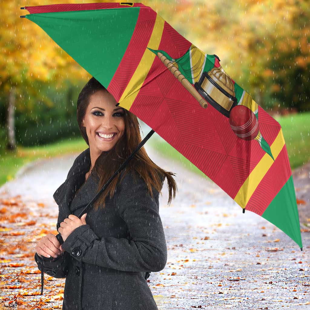 Custom Guyana Victory Run 2025 Umbrella Caribbean Cricket Supporter Amazon Warriors - Wonder Print Shop