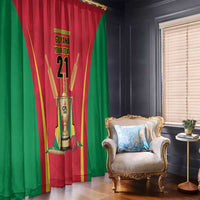 Custom Guyana Victory Run 2025 Window Curtain Caribbean Cricket Supporter Amazon Warriors - Wonder Print Shop