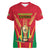 Custom Guyana Victory Run 2025 Women V-Neck T-Shirt Caribbean Cricket Supporter Amazon Warriors - Wonder Print Shop