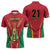 Custom Guyana Victory Run 2025 Zipper Polo Shirt Caribbean Cricket Supporter Amazon Warriors - Wonder Print Shop