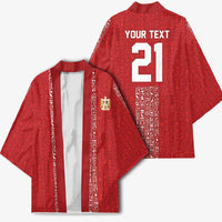 World Football 2026 Egypt Custom Kimono Red Ancient Egyptian Hieroglyphs - Wonder Print Shop