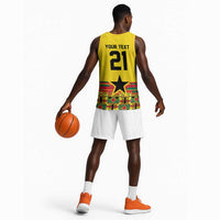 World Football 2026 Ghana Custom Basketball Jersey Black Stars African Kente Pattern - Wonder Print Shop