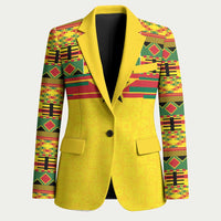World Football 2026 Ghana Custom Blazer Black Stars African Kente Pattern - Wonder Print Shop