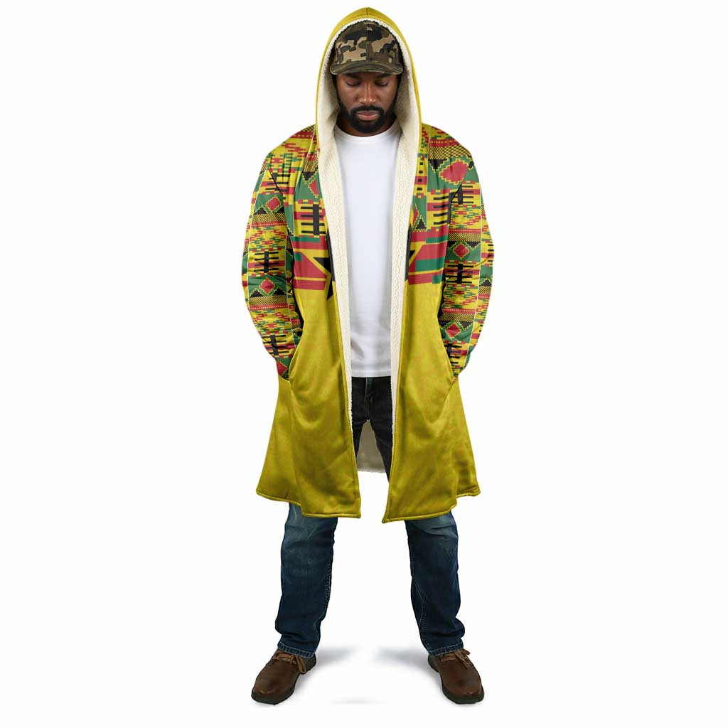 World Football 2026 Ghana Custom Cloak Black Stars African Kente Pattern - Wonder Print Shop