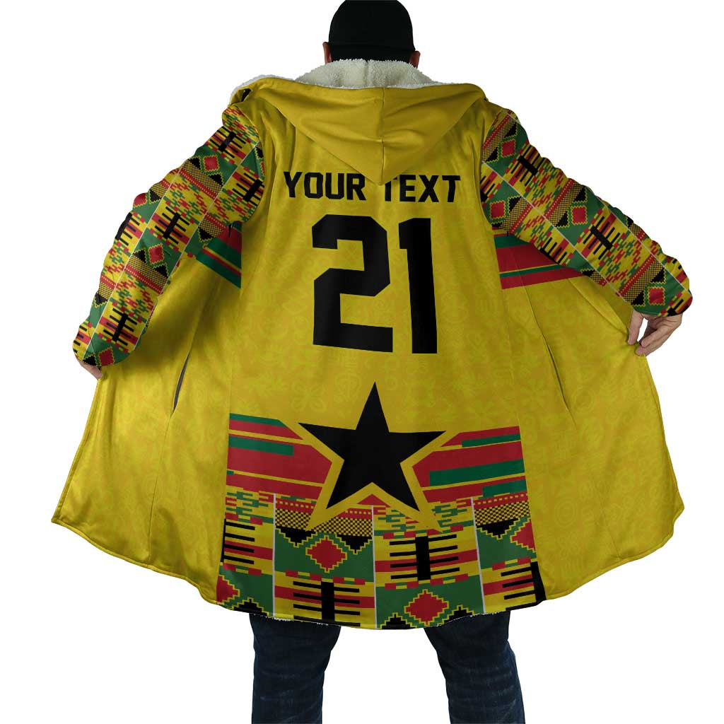 World Football 2026 Ghana Custom Cloak Black Stars African Kente Pattern - Wonder Print Shop