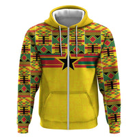 World Football 2026 Ghana Custom Hoodie Black Stars African Kente Pattern - Wonder Print Shop