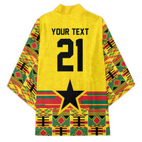 World Football 2026 Ghana Custom Kimono Black Stars African Kente Pattern - Wonder Print Shop