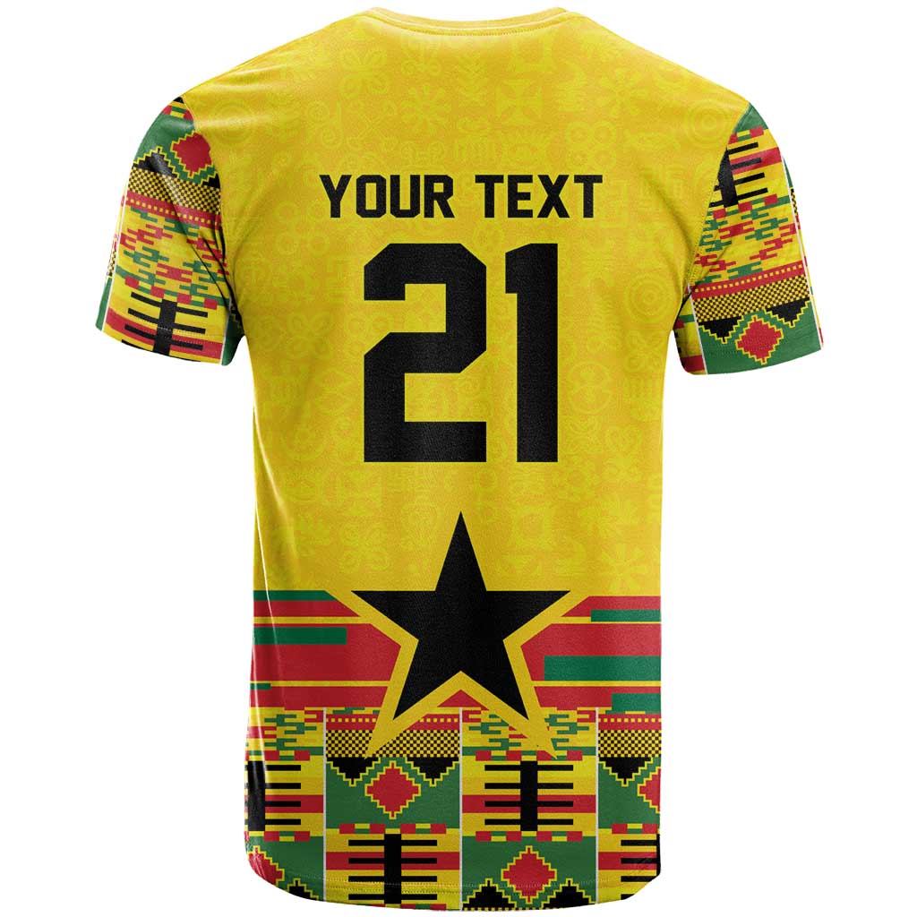 World Football 2026 Ghana Custom T shirt Black Stars African Kente Pattern LT9