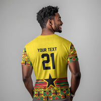 World Football 2026 Ghana Custom T shirt Black Stars African Kente Pattern LT9