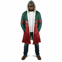 World Football 2026 Morocco Custom Cloak African Geometric Red Pattern - Wonder Print Shop