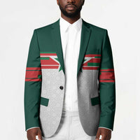 World Football 2026 Morocco Custom Blazer African Geometric White Pattern - Wonder Print Shop