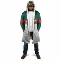 World Football 2026 Morocco Custom Cloak African Geometric White Pattern - Wonder Print Shop