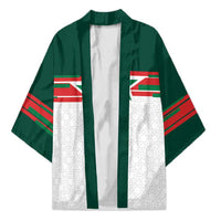 World Football 2026 Morocco Custom Kimono African Geometric White Pattern - Wonder Print Shop