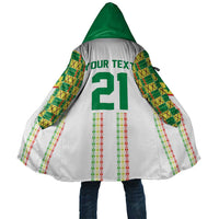 World Football 2026 Senegal Custom Cloak African Kente White Pattern - Wonder Print Shop