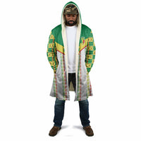 World Football 2026 Senegal Custom Cloak African Kente White Pattern - Wonder Print Shop