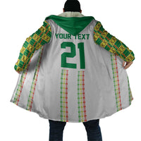 World Football 2026 Senegal Custom Cloak African Kente White Pattern - Wonder Print Shop