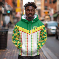 World Football 2026 Senegal Custom Hoodie African Kente White Pattern - Wonder Print Shop