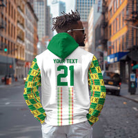 World Football 2026 Senegal Custom Hoodie African Kente White Pattern - Wonder Print Shop