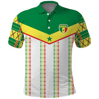 World Football 2026 Senegal Custom Polo Shirt African Kente White Pattern LT9