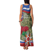 Russia Defender of The Fatherland Day Family Matching Tank Maxi Dress and Hawaiian Shirt