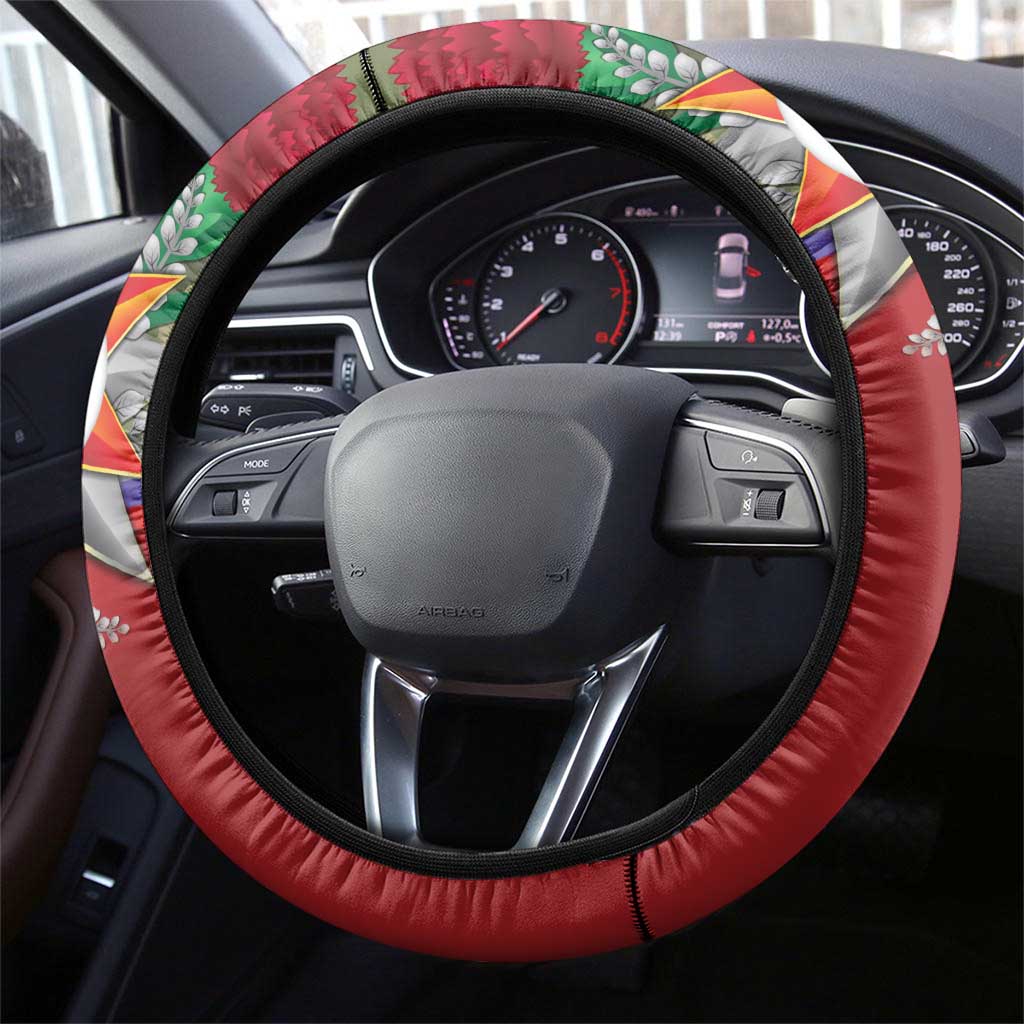 Russia Defender of The Fatherland Day Steering Wheel Cover