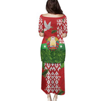 Belarus Defender of The Fatherland Day Family Matching Puletasi and Hawaiian Shirt