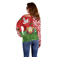 Belarus Defender of The Fatherland Day Off Shoulder Sweater