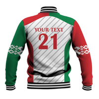 Belarus Football Custom Baseball Jacket Rushnyk Pattern