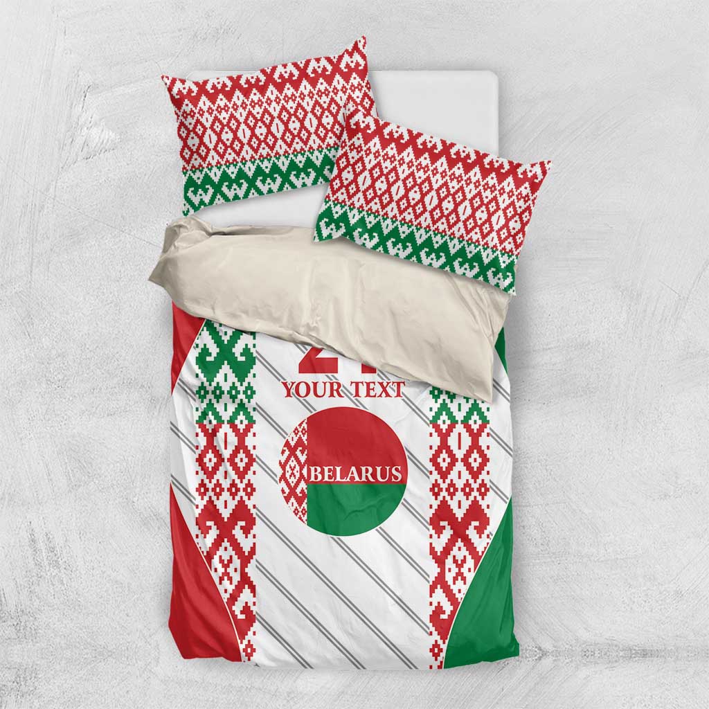 Belarus Football Custom Bedding Set Rushnyk Pattern